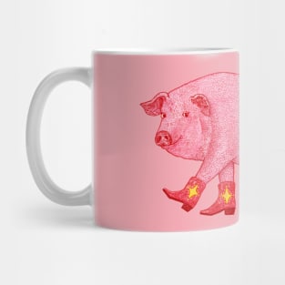 Marjorie the cowgirl pig Mug